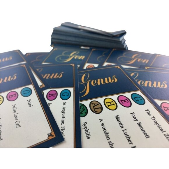 Trivial Pursuit Genius Edition Blue Cards Random Replacement or Craft Lot 50 mq - Picture 7 of 10